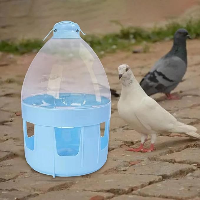 Pigeon Automatic Water Feeder, Pigeon Feeder Waterer, Accessories Automatic Bird Feeder Automatic Pigeon Waterer, for Quail Parakeet Outdoor, 8L