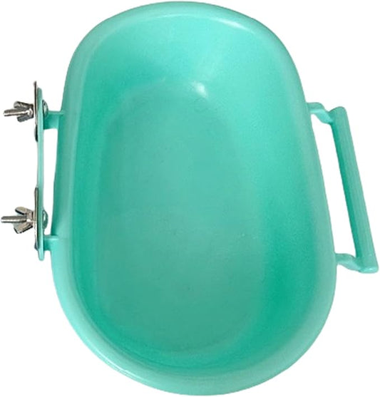 Bird Shower Tray, Parakeet Bird Bath, Bath for Cage Birdcage Addon Screw Tub Parrots Bathtub Birdcage Water Bowl Feeder Budgies Cage Accessories