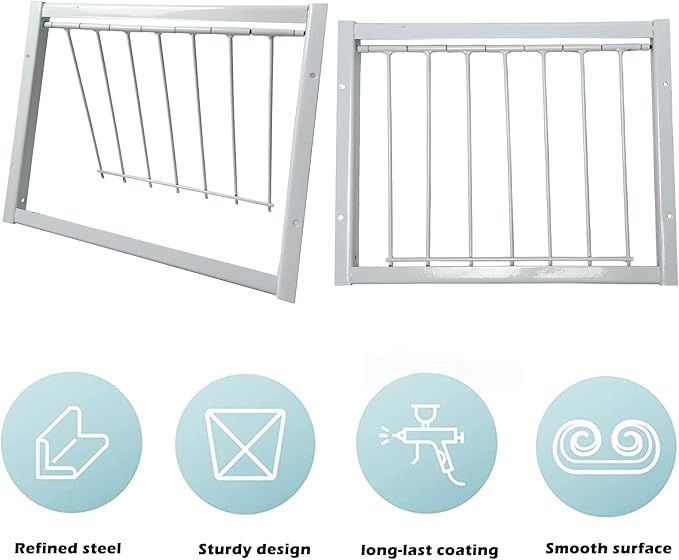 Pigeon Trap Loft Door with Steel Frame, Pigeon Doors Trap Rust Resistant Bird Cage House Door for Racing Pigeons, Pigeons Supplies (12in/ 30cm)