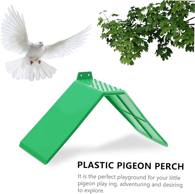 FOMIYES Plastic Pigeon Perch Stand 8.26X3.93X4.33In Durable Bird Rest Rack for Pigeons and Doves Indoor Playground and Skill Development Accessory