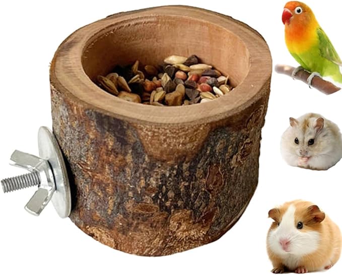 Small Bird Feeding Dish Cups, Removable Pet Food Bowl for Cage, Parrot Feeding Bowls for Finches Lovebirds Budgie Cockatiel Parakeet