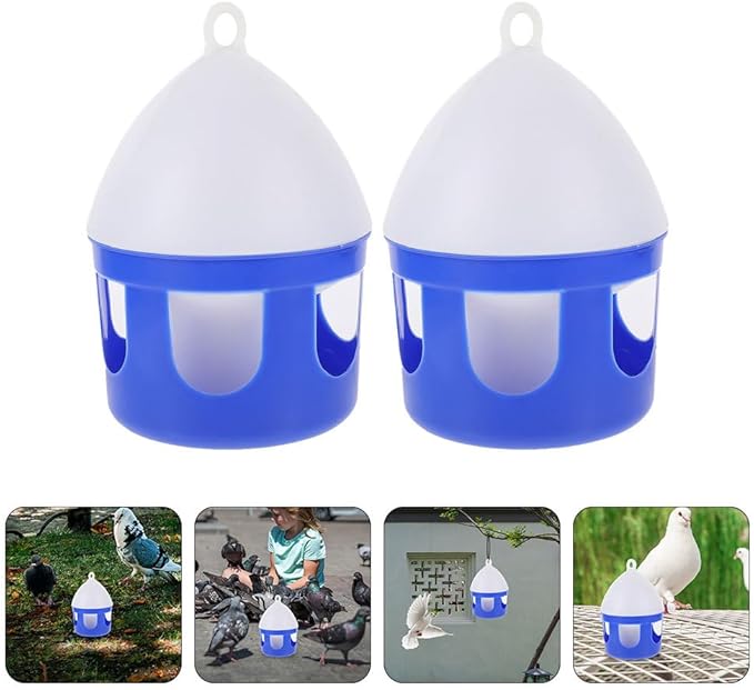 Angoily Pigeon Water Feeder 6.3 Inch Detachable Bird Water Dispenser for Pigeons Quail and Small Birds Easy Clean Outdoor Bird Feeder Accessories