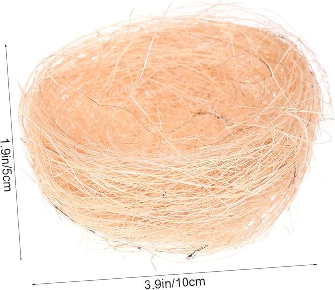 MERRYHAPY 6pcs Thread Chicken Nest Decor Artificial Chicken Coop Ornament for Easter Party Home Decoration DIY Micro-Landscape and Photography Props