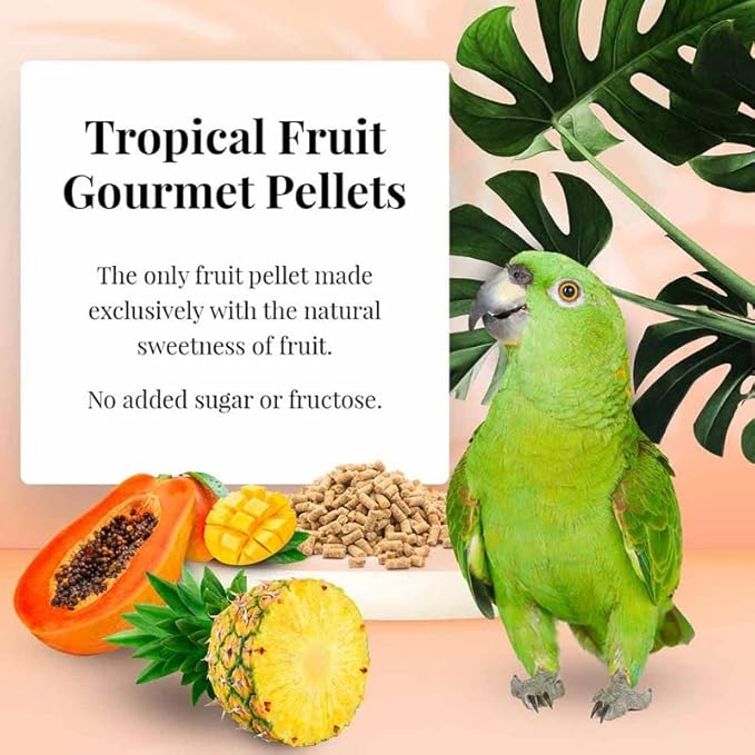 LAFEBER'S Parrot Pellets (Tropical Fruit, 1.25 Ib Pack of 2)