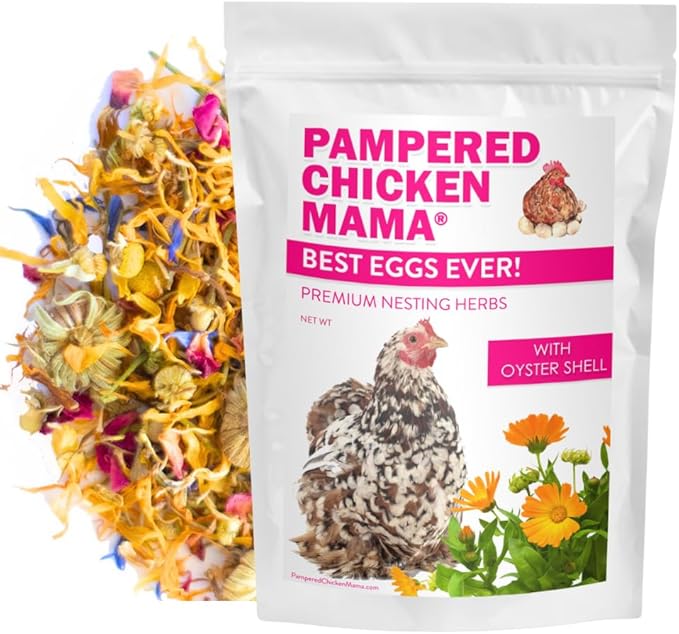 Pampered Chicken Mama Backyard Chicken Treats for Great Eggs - All-Natural Backyard Chicken Feed Supplies - Hen Treats for The Best Eggs Ever - High Calcium Supplement for Chickens (8 pounds)
