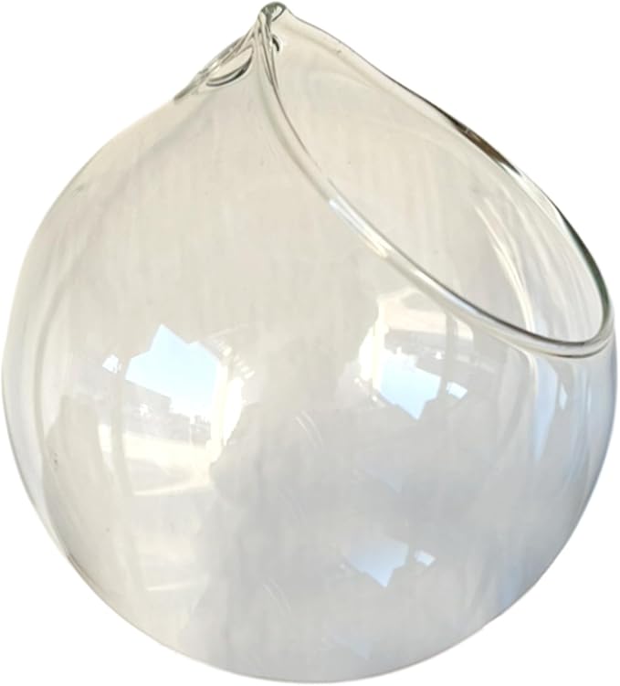 Hummingbird Feeder Transparent Hanging Hummingbird Feeder Glass Birdfeeder 3.9x3.9inch Feeders for Outdoors Garden Yard, No Hanging Rope, Ornements de Jardin