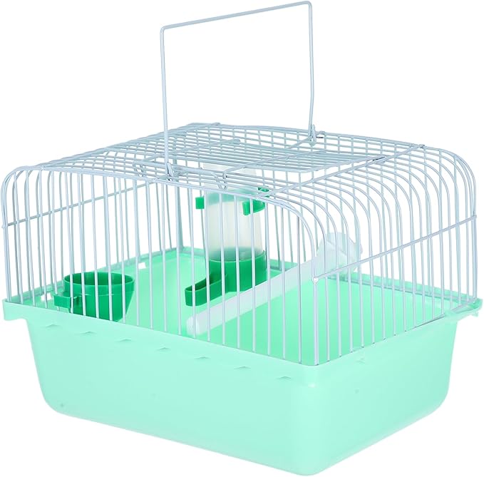 BESPORTBLE Portable Bird Cage for Cockatiels Spacious Travel Carrier with Feeder Waterer Durable Metal Design for Birds for Parrots and Lovebirds Comfortable Versatile Environment