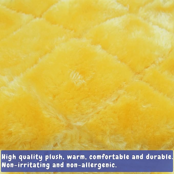 Pet Bird Nest Hammock Hanging Cave Cage Plush Snuggle Happy Hut Tent Bed, Yellow (Small (6.7" L x 3.9" W x 5.1" Th))