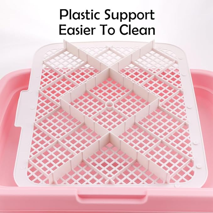 Bird Feeding Table Large Birdkeeping Station Birdcage Accessories for Bird Parrot Parakeet Budgies Cockatiel Lovebird (Pink)