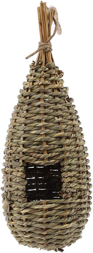 Bird Nest, Natural Outdoor Cage Shelter Hideaway Nest Hut for Small Birds