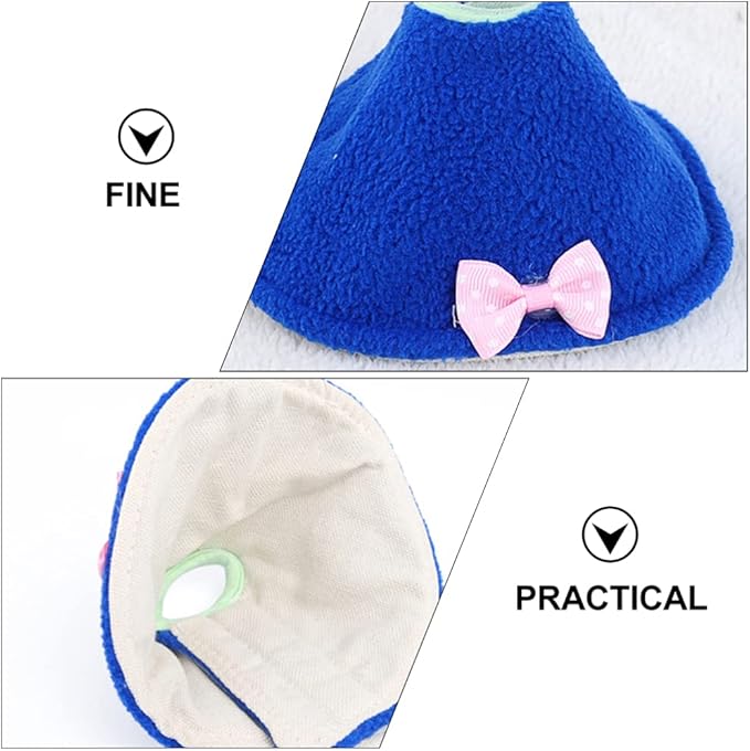 balacoo 5pcs Bird Protective Neck Collar Pecking Prevention Healing Neckerchief for Parrots and Cockatiels Adorable Design Easy to Use and