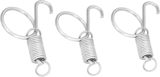Spring Cage Door Hook, 20PCS Cage Door Spring Hook Metal Finger Spring Latch Hook for Fixing Rabbit Pet Cage Door Farming Equipment(S)