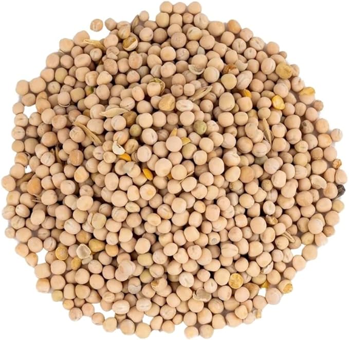 Scratch and Peck Whole Peas Chicken, Duck and Livestock Supplemental Grain - 20% Protein, Certified Organic and Non-GMO Project Verified Chicken Food - 40 lbs Bag