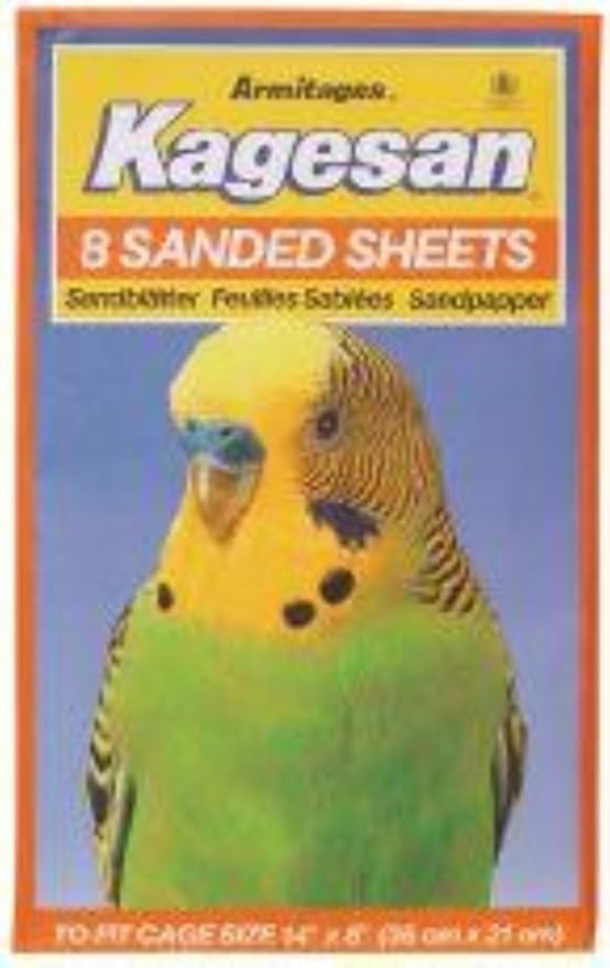 Armitages Kagesan Sand Sheets No3 35x21cm - 8 Sheets x 12 by Armitages Pet Products Limited