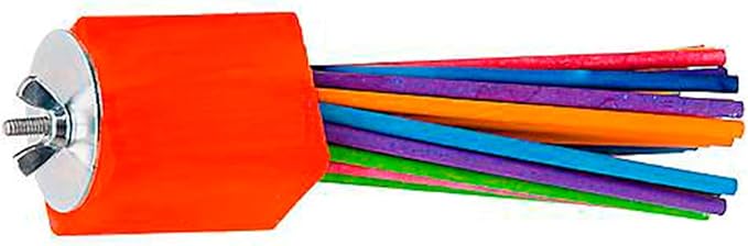 Super Bird Creations - SB301 Chewable Paper Party Bird Toy with Colorful Lollipop Sticks - Ringnecks Medium Conures Parrot - Chew Enthusiasts - Enriching Bird Toys for Medium to Large Birds - 1-Pack