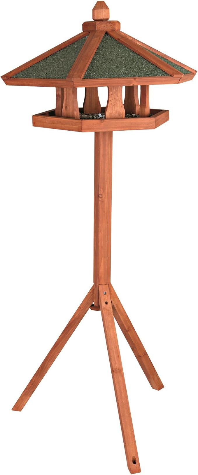 TRIXIE Pet Products Wooden Bird Feeder Gazebo with Stand