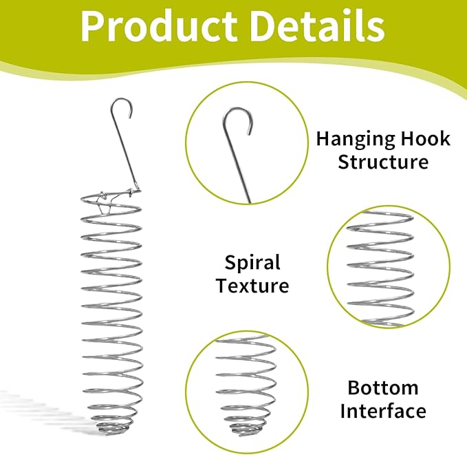 1 Pack Small Bird Millet Spray Holder & Snack Feeder - Hanging Parrot Treat Stand with Cuttlebone & Mineral Block for Beak Exercise, Metal Cage Accessories for Small Parrots & Parakeets Gifts
