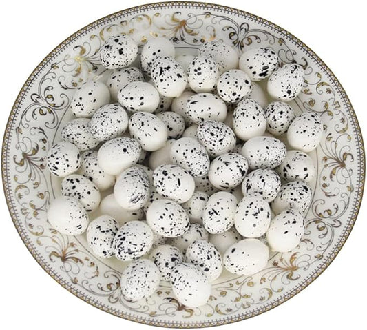 Artificial Birds Nest, 4 Set Handmade Natural Easter Birds Nest Rattan Birds Nest Decor with Foam Eggs for DIY Crafts Garden Yard Home Party Easter Decoration