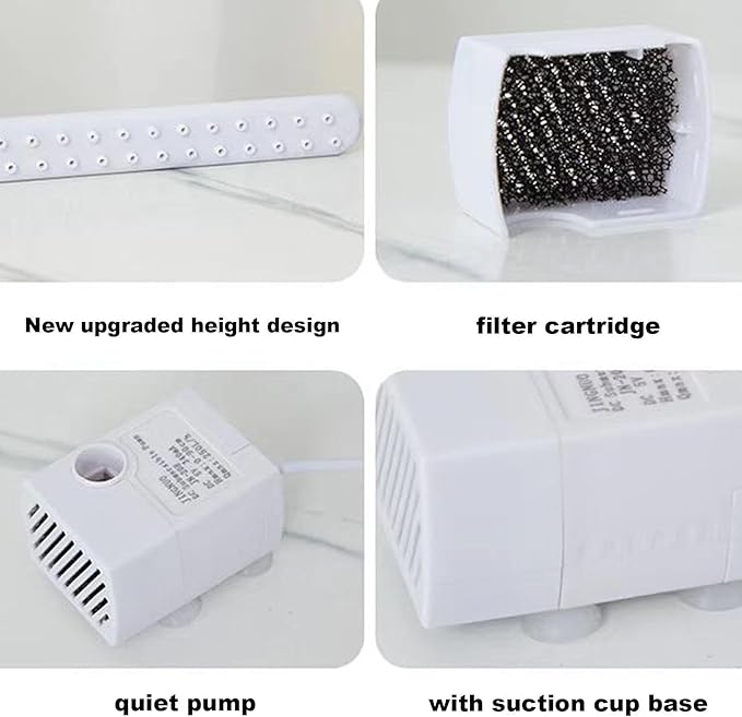 Parrot Bathtub Bird Automatic Bath Shower with 180 ° Circulating Faucet, Automatic Pet Bird Bath for Small Medium Birds Cockatiel African Grey Lovebird Parakeets