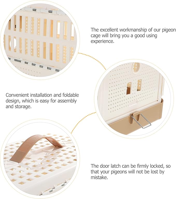 Balacoo Foldable Pigeon Cage, Portable and Convenient Pigeon House for Training and Domestication