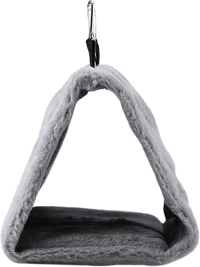 Warm Bird Nest House, Bird Bed for Cage Accessories, Parakeet Toys Hammock, Plush Parrot Hanging Hut Tent for Conure Cockatiel Lovebird Cockatoo (M, 9.4 * 5.9 * 7.08in)