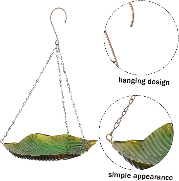 Abaodam Outdoor Garden Hanging Bird Food Container Bird Feeder Excellent Craftsmanship for Attracting Birds