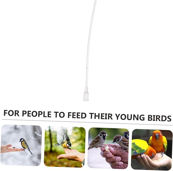 FRCOLOR 25 Pcs Baby Bird Hose Parakeet Food Pet Feeder Medicine Capsule Baby Birds Drinking Tool Parrot Hose Pigeon Feeder Connector Plastic Medication