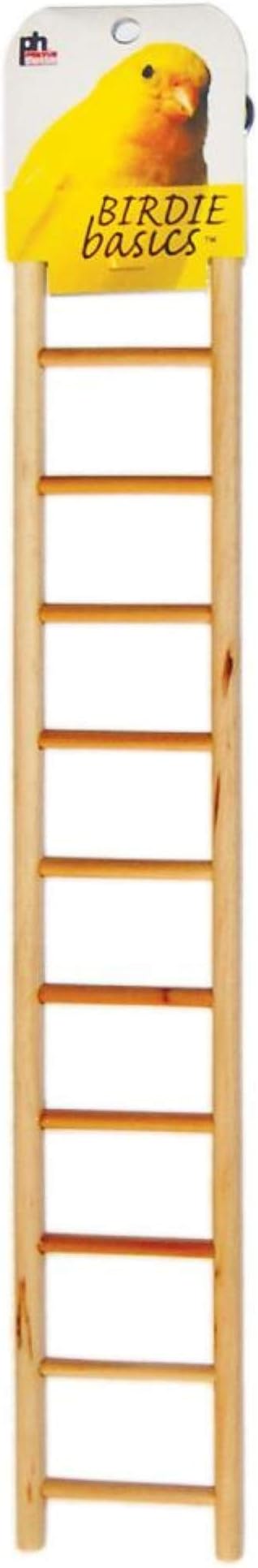 Prevue Pet Products BPV386 Birdie Basics 11-Step Wood Ladder for Bird, 17-Inch