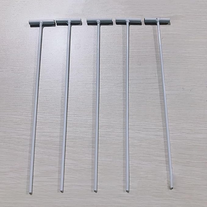 Amosfun 45pcs Pigeon Cage Door Bird Entrance - Iron T Shape One Way Bar Curtain for Bird Cages