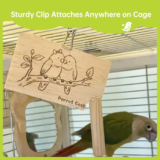 Natural Balsa Wood Bird Chew Toys,30 Pack Soft Wooden Slices with Cute Prints, Safe Shredding & Foraging Toys for Budgies, Parakeets, Lovebirds, Cockatiels and Small Birds