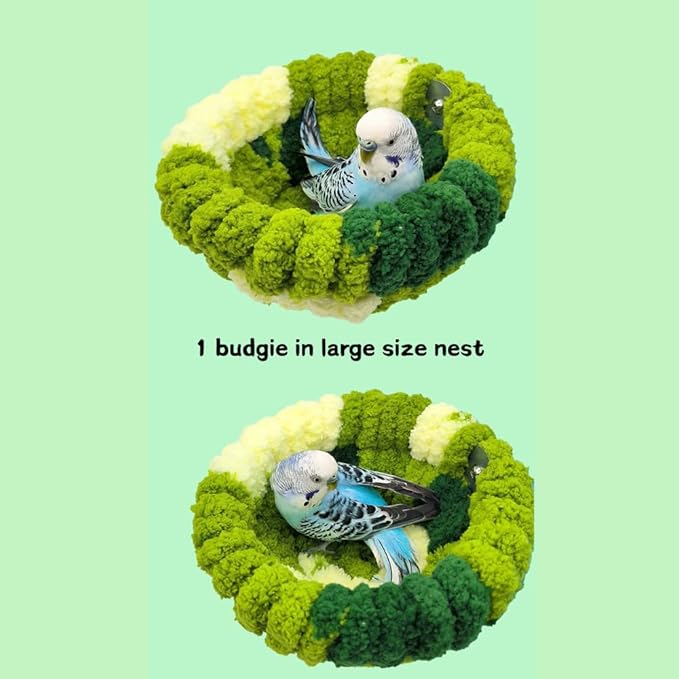 Bird Nest for All Seasons, Bird Cage Nest for Parrot, Parakeets, Lovebirds, Cockatiels, Budgies, Conures, Quaker, Small and Medium Birds (Small,Pink)
