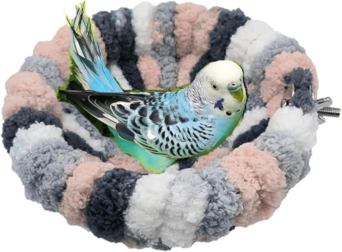 Bird Nest for All Seasons, Bird Cage Nest for Parrot, Parakeets, Lovebirds, Cockatiels, Budgies, Conures, Quaker, Small and Medium Birds (Small,Pink)