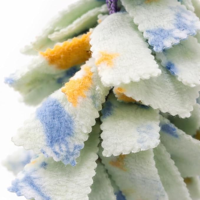 Bonka Bird Toys 1555 Medium Fluff Bird Toy – Shreddable Parrot Toy for Conures, Cockatiels & Medium Birds – Colorful Cage Enrichment Chew Toy (Pack of 2)