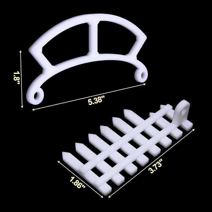 3 Pcs Perch Compatible with Bird Buddy, Side Fence, Wider Extension Perch for DIY Add-ons (White)