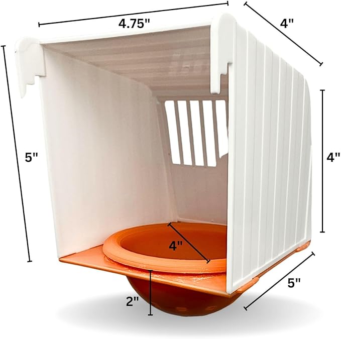 Bird nest breeding Box, Plastic nest Box with Sliding lid, nest Box for Cages. Cage Mounted Bird Nest House, Plastic Hanging Hut for Lady Gouldians, Goldfinches, Finches, Canaries and Exotic Birds