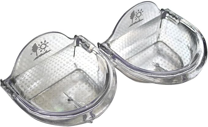 Bird Cage Seed Feeder Cup Shallow Style Set of 2 for Care, Treat (S)