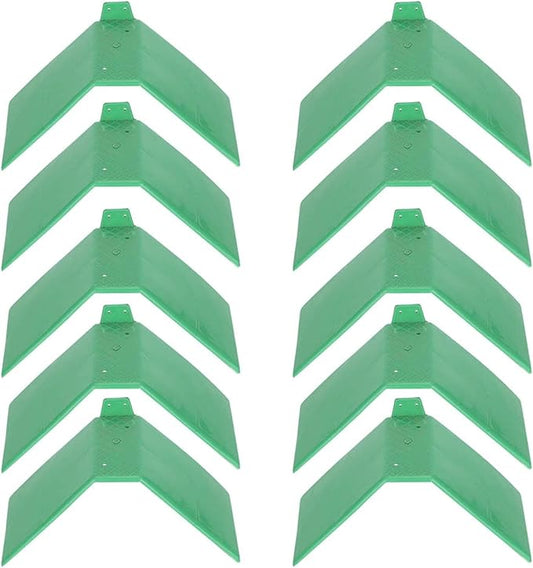 plplaaoo 10PCS Plastic Dove Rest Stand – Anti Skid & Heat Resistant Pigeon Perch for Racing Birds – Green Roost Holder for Bird Cages, Doves, and Parrots