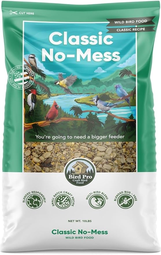 Bird Pro Classic Bird Seed (10 Pounds, Classic No Mess)