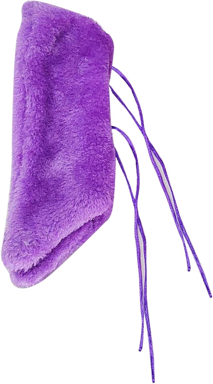 Pssopp Bird Blanket for Cage, Soft and Comfortable Material Warm Cozy Snuggle Hut Cuddle Nest Hanging Toy for Gray Parrot Eclectus Cockatoo (Purple)