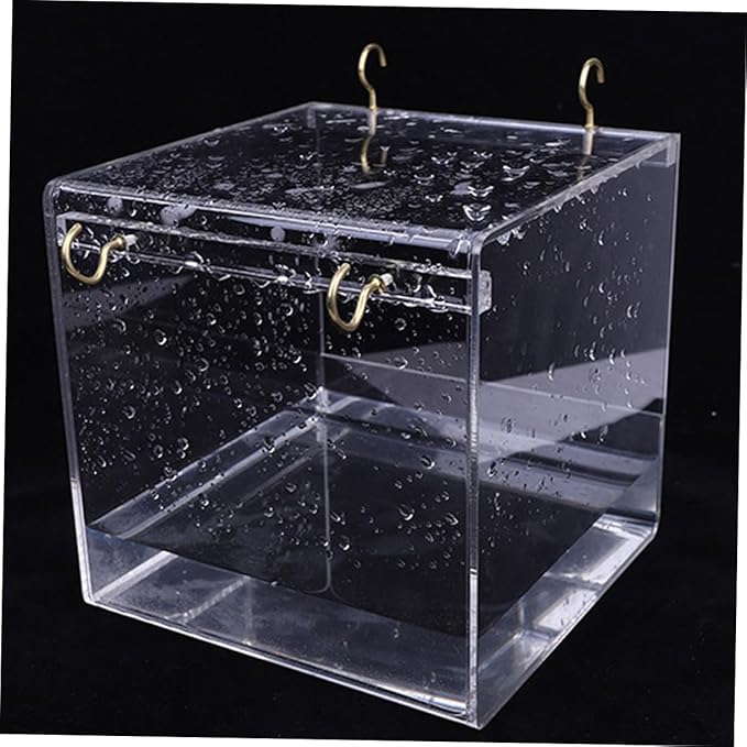 BESPORTBLE Parrot Bathtub Large Bird Bath Cage Covered Bird Bowl May Differ from Image
