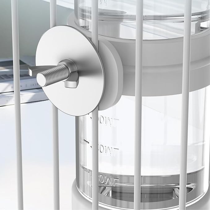 Bird Water Dispenser, Bebederos para Pajaritos, Automatic Parakeet Water Dispenser Feeder for Birds, 140 mL Water Capacity