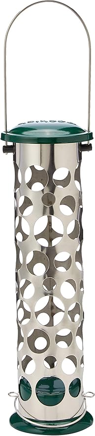 Peckish 60053043 All Weather Metal Energy Suet Fat Ball Bird Feeder, Large, Green