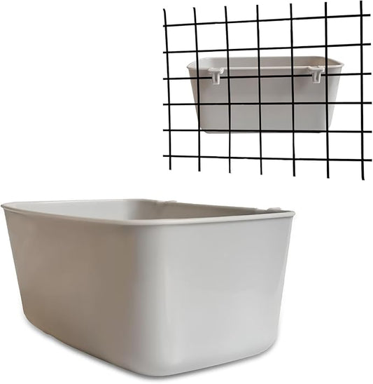 12 Pack Feeder Waterer Chicken 21 oz Food Water Cage Cups Rabbit Puppy Cat Hanging Feeding Dish Coop Bowl Watering Container Treats Drinker for Pigeon Bird Bath Basin Hamster Bed