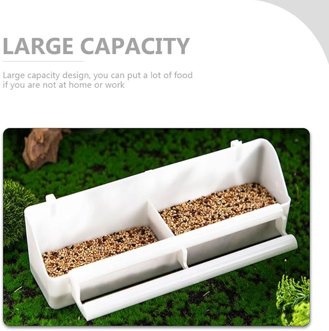 Balacoo 3 Pack Bird Water Dispenser for Cage: Plastic Bird Food Bowl, Hanging Parakeet Feeder for Parrots, Budgie, Cockatiel, Poultry, Pigeon, Quail