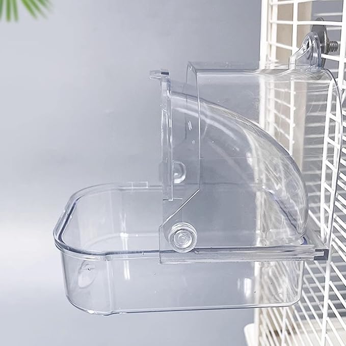 Bird Shower Room Birdcages External Screw Bath Room Parrot Bathtub Birdcages Clear Bathing Tub Budgies Cage Decors