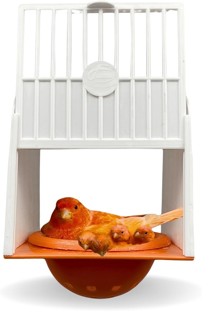 Bird nest breeding Box, Plastic nest Box with Sliding lid, nest Box for Cages. Cage Mounted Bird Nest House, Plastic Hanging Hut for Lady Gouldians, Goldfinches, Finches, Canaries and Exotic Birds