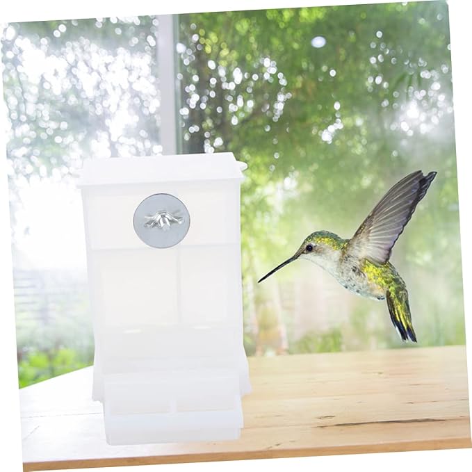 STOBOK 3pcs Automatic Bird Feeder Acrylic Parrot Food Box No- Bird Feeder Food Container Cage Accessories for Budgerigar Canary
