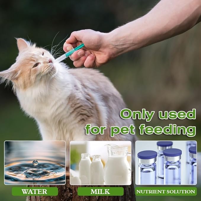 Baby Bird Feeding Syringe Set, Feeding Tubes and Spoon Parrot Small Pet Manual Feeder Measuring Tools， Milk Water,Liquid Food,Reusable (10ml+20ml+60ml)