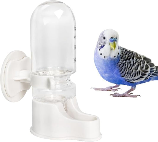 Automatic Pet Bird Water Feeder, Bird Water Dispenser for Cage, Bird Cage Suspended Automatic Water Dispenser, Bird Feeders for Parakeet Budgie Cockatiel Lovebirds Canary Finch (70ml)