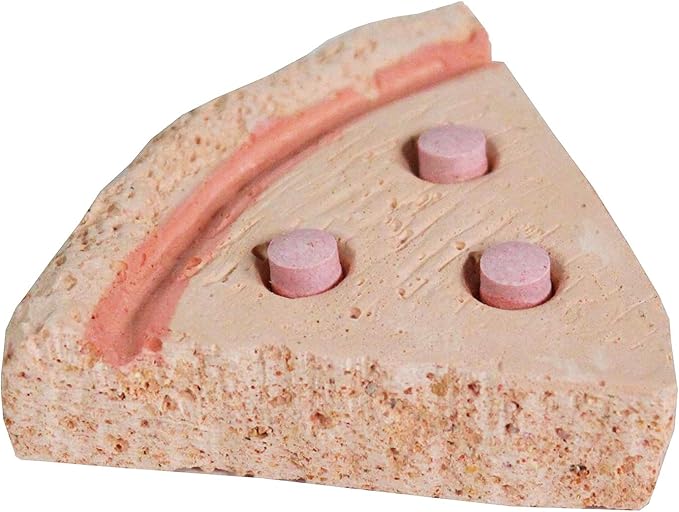 Penn-Plax Tweet Eats: Pizza Tweets â€“ Nutritious and Tasty Mineral Chew â€“ Safe for All Birds â€“ Keeps Beaks Trim and Conditioned â€“ 1 Piece